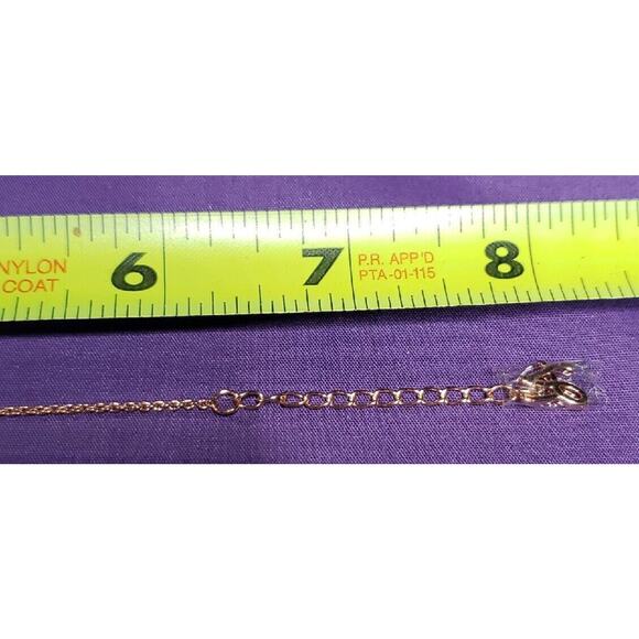 Adore Signed Organic Circle Bracelet in Rose Gold with Swarovski Crystal NEW - Picture 13 of 13